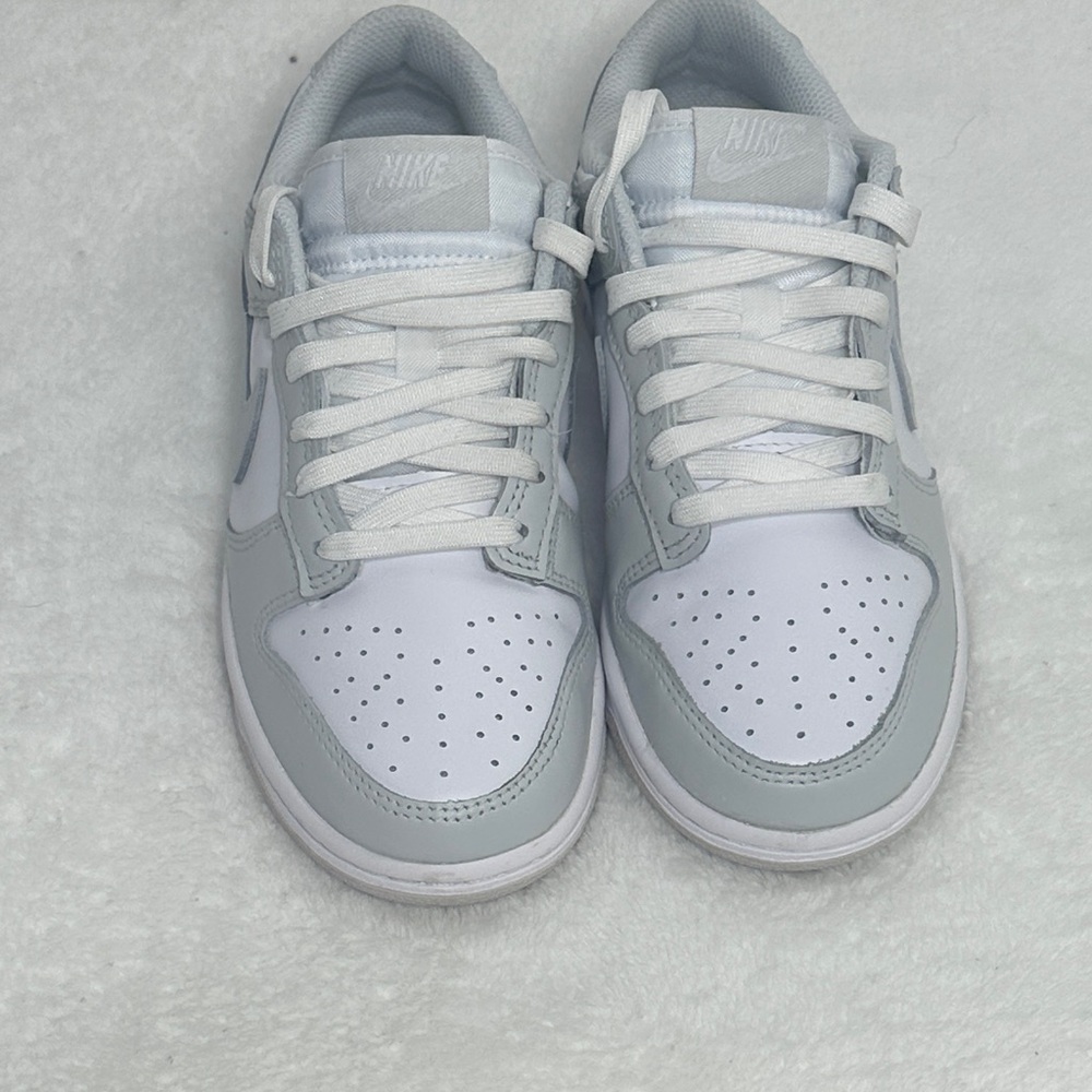 Nike Dunk Women’s Low Top Sneakers White and Light Gray